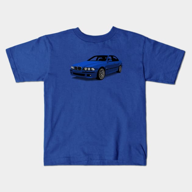 BMW e39 M5 Kids T-Shirt by taomotorsport